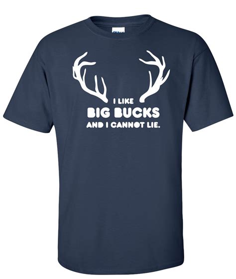 I Like Big Bucks And I Cannot Lie Logo Graphic T Shirt Supergraphictees