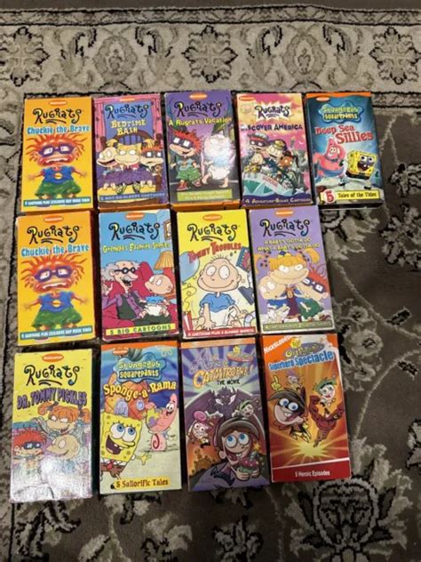 HUGE NICKELODEON VHS LOT Of Classic Rugrats SpongeBob And Fairly Odd Parents PicClick
