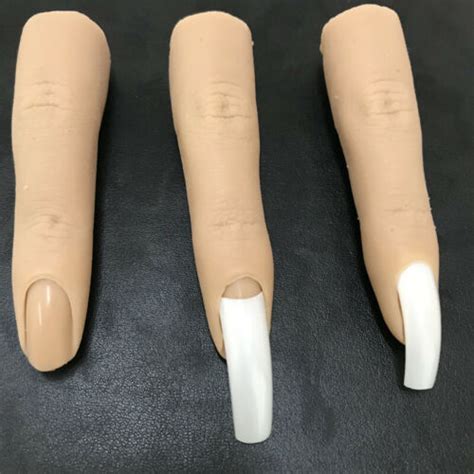 Tgirl Silicone Finger Brown Skin Model 3d Adult Nails Art Practice