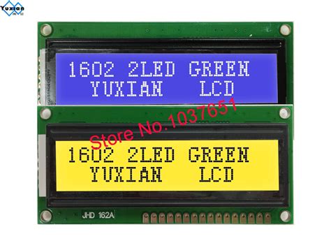 Jhd162a 1602 2 Led Backlight Lcd Display Module Stn Blue Green 5v