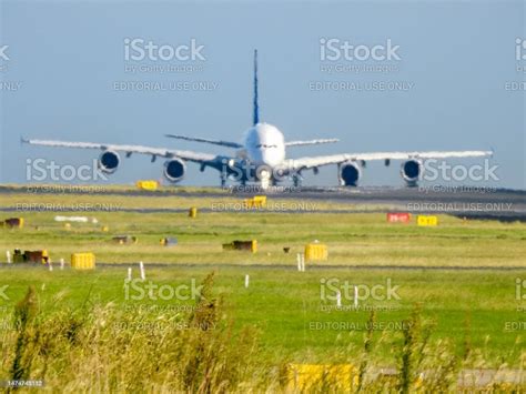 Singapore Airlines A380 Front View Stock Photo Download Image Now