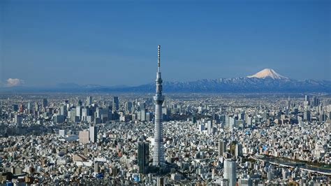 View Of Tokyo From Above With Sky Tree And Mount Fuji Japanpics