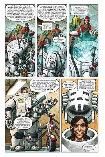 Zombies Vs Robots Comic Page With Panels Posters Paul Mccaffrey