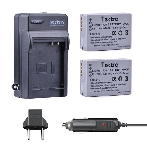 Tectra Pcs Nb L Nb L V Mah Camera Battery Digital Charger