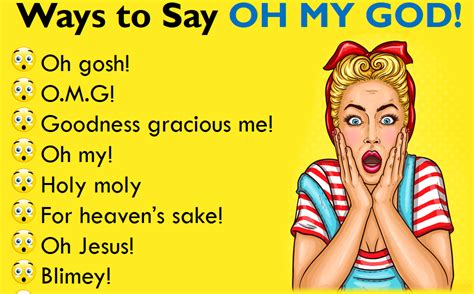 16 Ways To Say Oh My God In English English Study Here