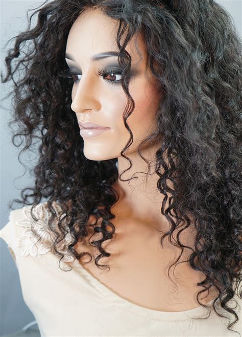 Curly Human Hair Wigs For White Women Fine Lace Wigs