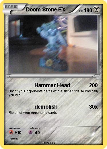 Pokémon Doom Stone Ex Hammer Head My Pokemon Card