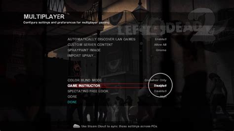 How To Enable Game Instructor In Left 4 Dead 2 Youtube