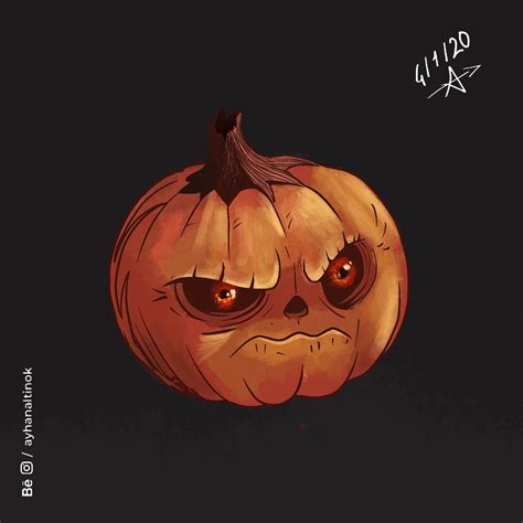 Angry Pumpkin Illustration On Behance