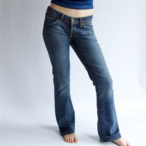 Levis 572 Boot Cut Jeans Low Rise Washed Out Blue By Kukkaramba