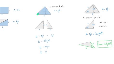Geometría Y Trigonometría Áreas De Triángulos Youtube