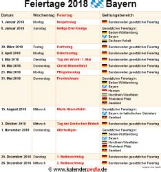 Wann ist der nächste feiertag in bayern? Feiertage Bayern 2019, 2020 & 2021 (mit Druckvorlagen)
