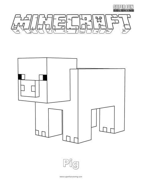 Minecraft Pig Drawing At Explore Collection Of