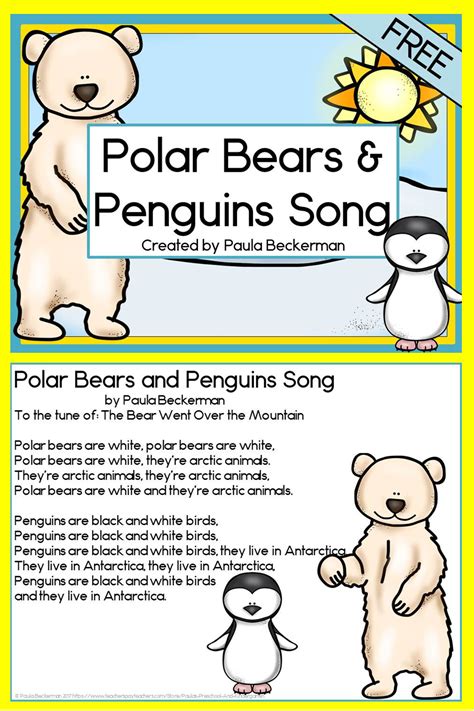 Polar Bears And Penguins Song Free Polar Bear Theme Polar Bears