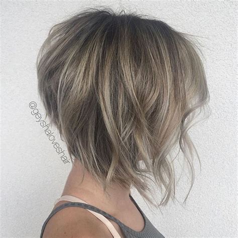 Tapered Inverted Bob Haircut Easy Trendy Hairstyles Messy Bob