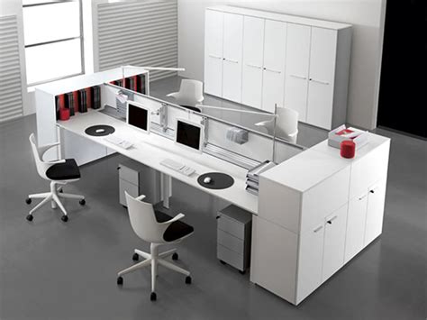Unique Style Two Sided Desk Offers Togetherness In