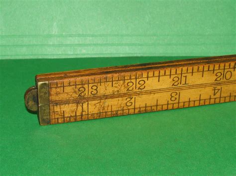 Antique Stanley No 68 Folding 24 Ruler Free Shipping Etsy