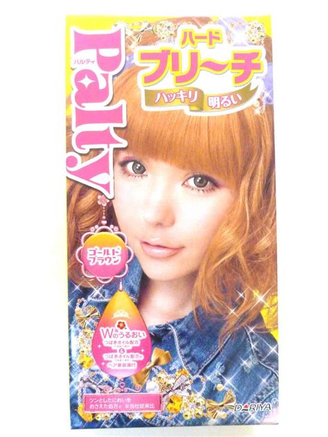 Dariya Palty Hair Dye Kit Hard Bleach Gold Brown Color From Japan