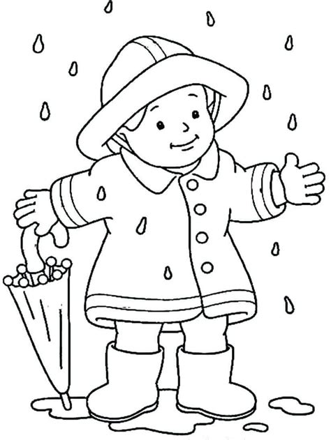 35 Free Printable Rainy Day Coloring Pages