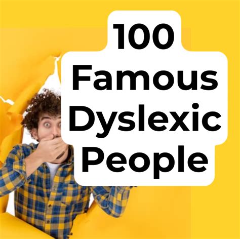 Top 100 Famous People With Dyslexia
