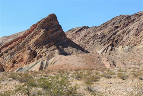 The Rugged Desert Of Lake Mead National Recreation Area In Nevada Stock