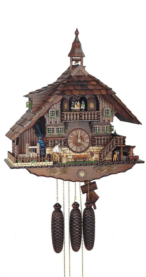 Buy Anton Schneider Cuckoo Clock Black Forest House With Tower Online