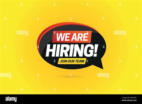 We are hiring join our team open vacancy design info label template