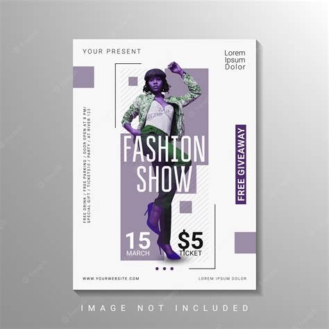 Premium Vector Modern Fashion Show Poster Design