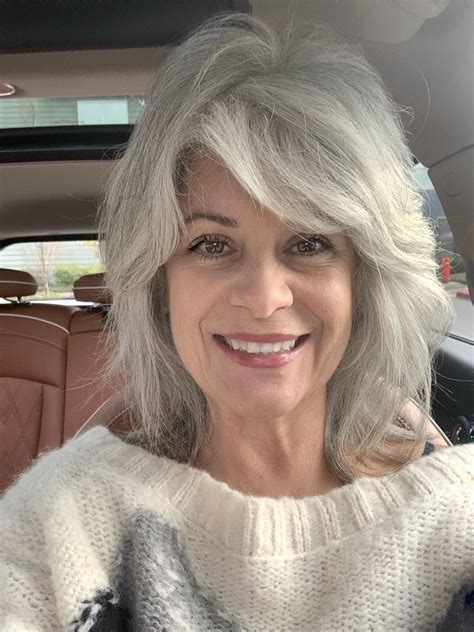Pin By Michele On Polished Grey Grey Hair Don T Care Silver Haired