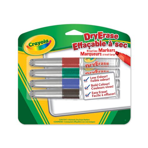 Crayola Dry Erase Markers 4pk The Granville Island Toy Company