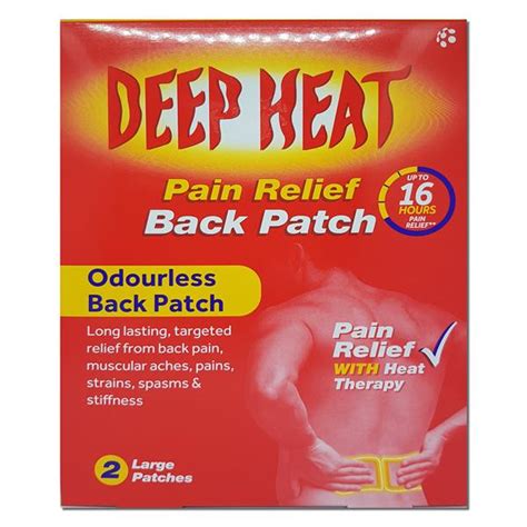 Deep Heat Patch For Back Pain Dowlings Pharmacy For All Your