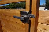 Wood Fence Lock Hardware Pictures