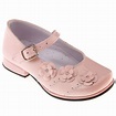 SALE Very Pretty Girls Pink Patent Mary Jane Shoes With 3 Rosebuds ...