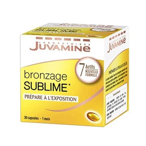 Juvamine Bronzage Sublime Prépare à Lexposition 30 Capsules