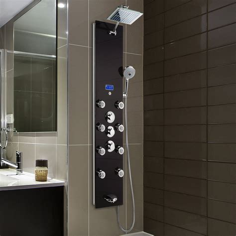 Akdy Thermostatic Tower Rainfall Shower Panel System And Reviews Wayfair