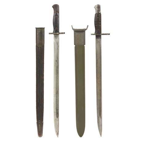 1 Us Sword Bayonet And 1 British Sword Bayonet Witherells Auction House