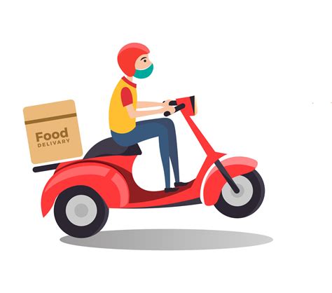 Express Delivery Social Media Post Scooter Delivery Online Delivery