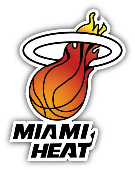 Miami Heat Nba Basketball Logo Car Bumper Sticker Decal 3 5 Or 6