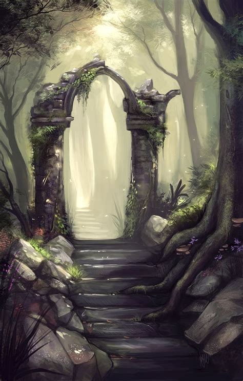 Pin By Mimzy On Stairs And Paths Fantasy Landscape Fantasy Art