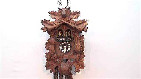 Hunter Style Musical Cuckoo Clock With Dancers Youtube