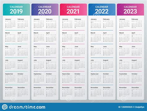 3 Year Calendar 2021 To 2023 Calendar Printables Free Templates
