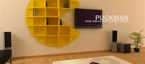 Pac Manpuck Man Videogame Bookcase From Gineprodesign