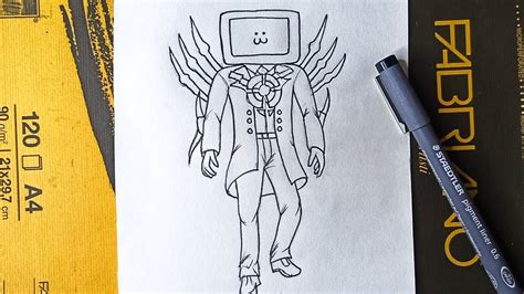 How To Draw Titan Tv Man Skibidi Toilet Youtube