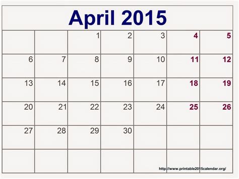 Free Printable Calendar Free Printable Calendar April August 2015