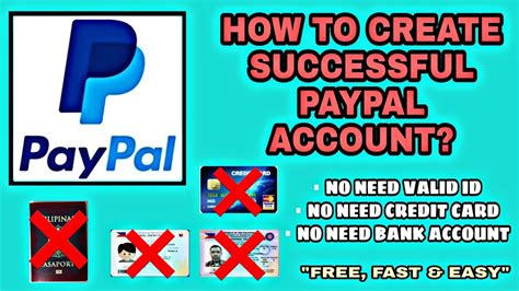 Use this method to become verified paypal member without any credit card. HOW TO CREATE PAYPAL ACCOUNT WITHOUT CREDIT CARD, VALID ID OR BANK ACCOUNT | TAGALOG TUTORIAL ...