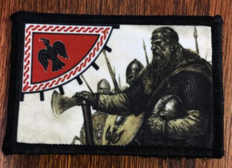 Viking Wolf Steel Morale Patch Tactical Military Army Badge Hook Flag