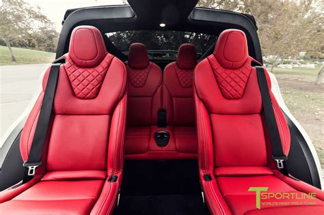 Tesla Model X With Bentley Red Interior Will Cost 180k