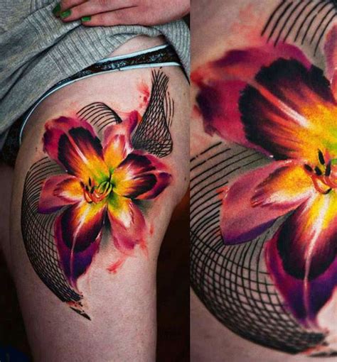 Flowers Tattoo By Timur Lysenko Post 12737 Abstract Flower Tattoos