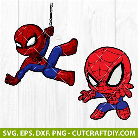 Baby Spiderman Svg Bundle Cute Spiderman Svg Cut File