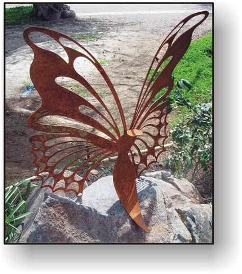 Butterfly 24 Metal Art Sculpture Garden Art By Greentreejewelry